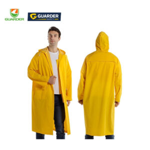 economy pvc waterproof safety rain gown for industrial work | grc r401
