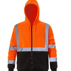 grc f506 | hi vis black bottom safety hoodie
