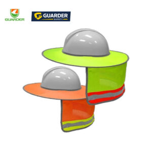 hi vis sun shield & neck cover for safety helmets | grc a08