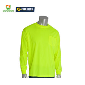 non ansi hi vis long sleeve safety t shirt for industrial work | grc t212