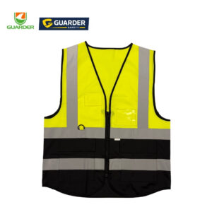 hi vis executive safety vest with multi pockets for management | grc v15