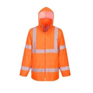grc r422 high visibility orange safety rain coat