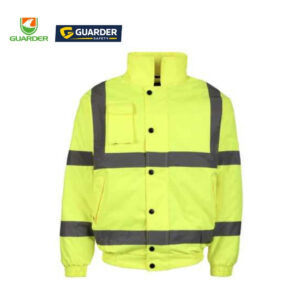 grc j601 hi vis waterproof safety bomber jacket