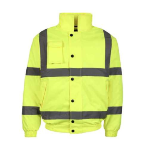 grc j601 hi vis waterproof safety bomber jacket