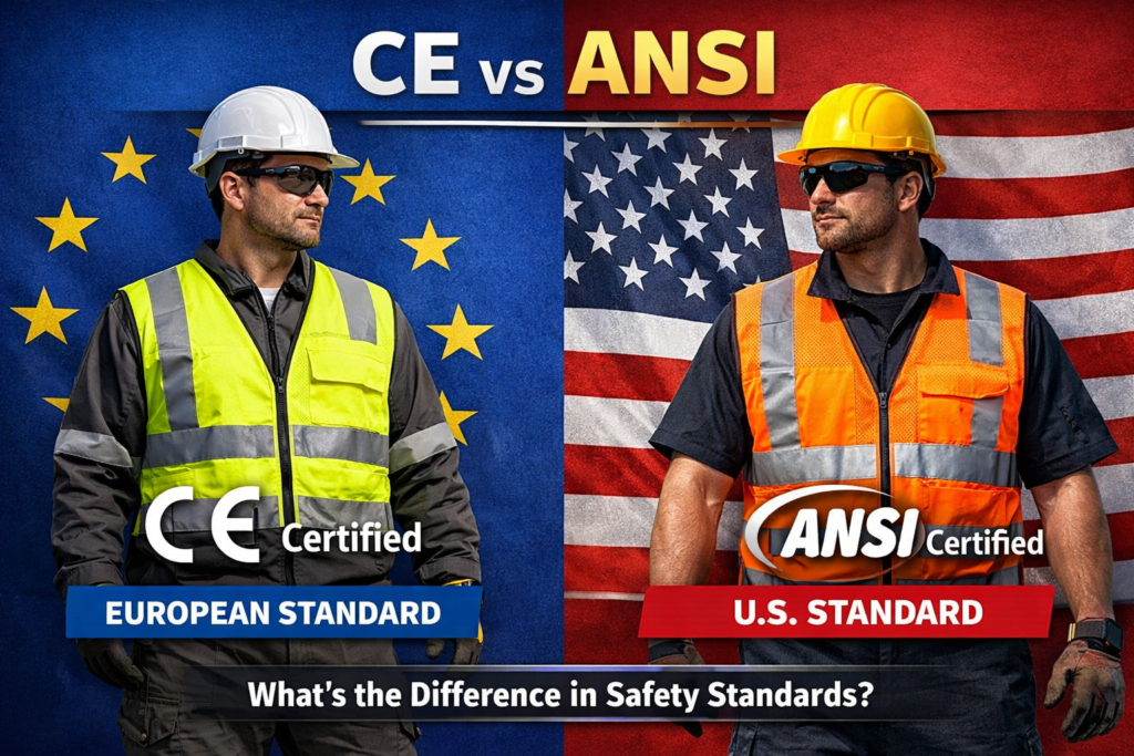 ce vs ansi safety standards comparison reflective vest
