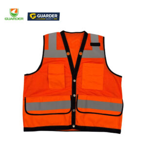 ansi class 2 heavy duty surveyor safety vest with multi pockets | grc v33