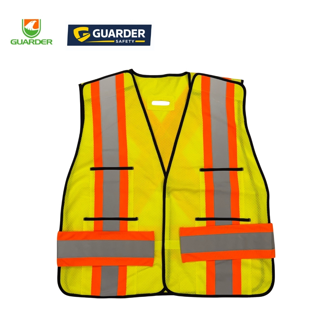 5 point breakaway high visibility safety vest with reflective tape | grc v86 5 point breakaway high visibility safety vest with reflective tape | grc v86